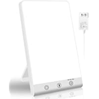 Lámpara de Luz Diurna Natural para Fototerapia Compacta 10000 Lux- Lampara Luminoterapia sin UV- Lámpara de Terapia con…